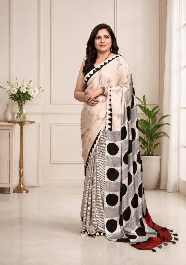 Ajrakh_Black_Handblock_Modal_Silk_Saree
