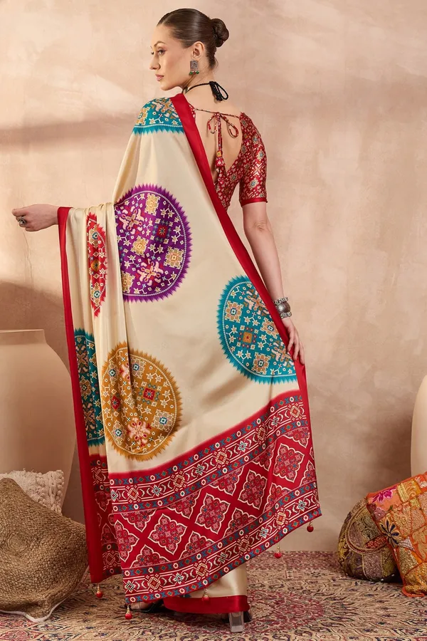 New_Semi_Gajji_Bandhej_New_Super_Lagdi_Pure_Gajji_Soft_Silk_Saree.