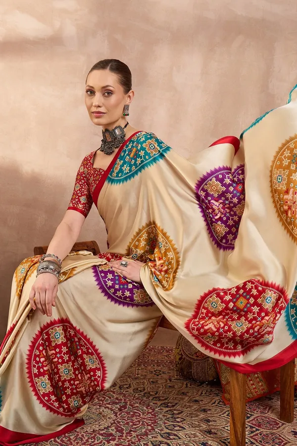 New_Semi_Gajji_Bandhej_New_Super_Lagdi_Pure_Gajji_Soft_Silk_Saree.