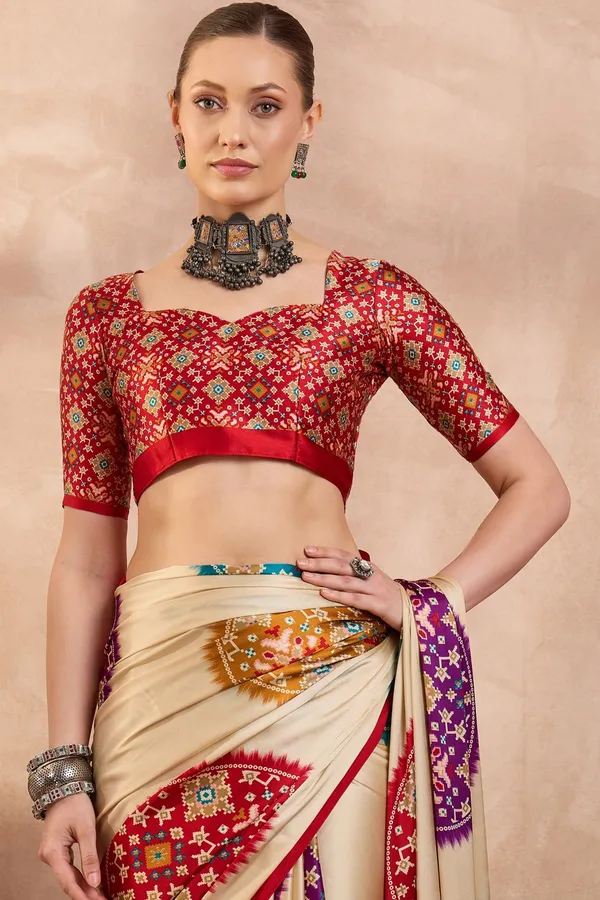 New_Semi_Gajji_Bandhej_New_Super_Lagdi_Pure_Gajji_Soft_Silk_Saree.