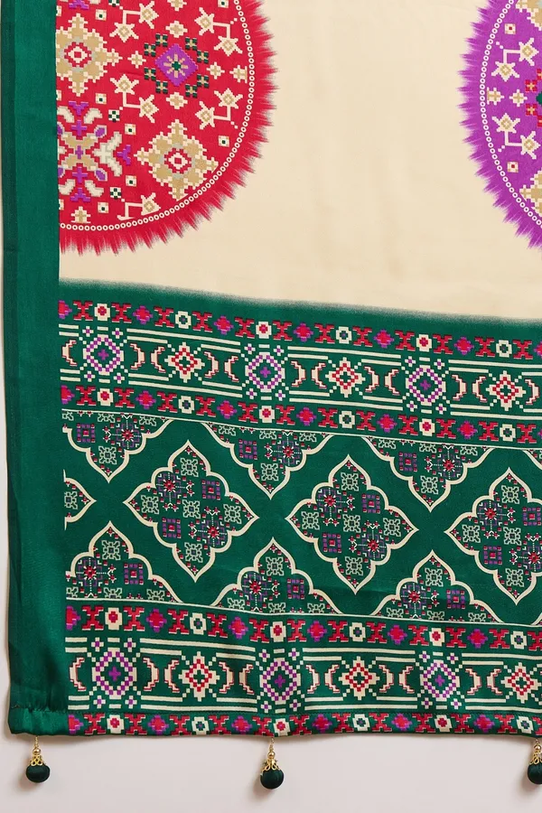 New_Semi_Green_Gajji_Bandhej_New_Super_Lagdi_Pure_Gajji_Soft_Silk_Saree