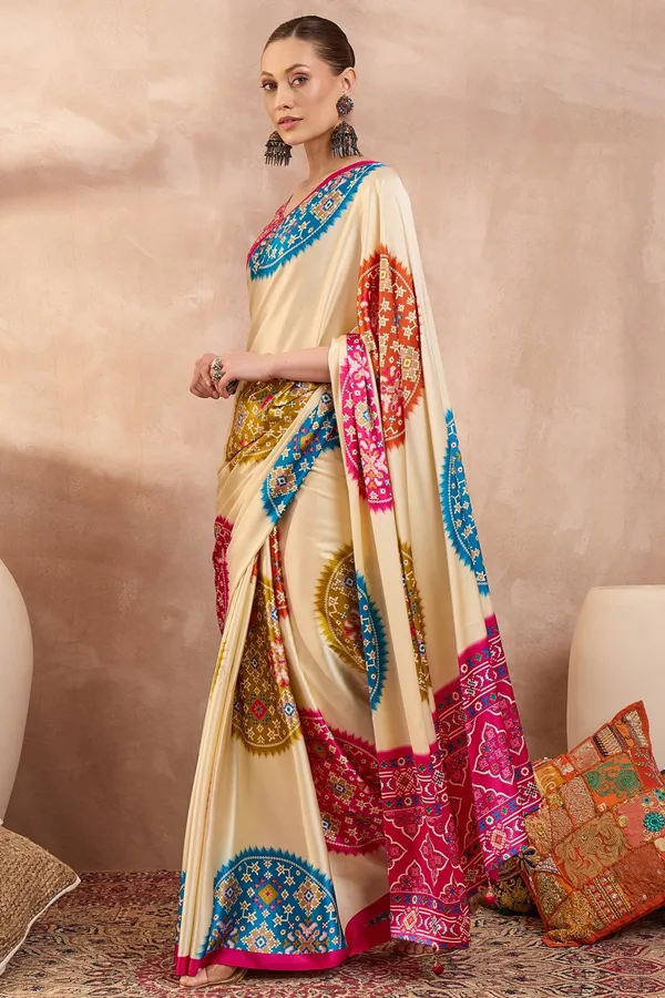 New_Semi_Pink_Gajji_Bandhej_New_Super_Lagdi_Pure_Gajji_Soft_Silk_Saree