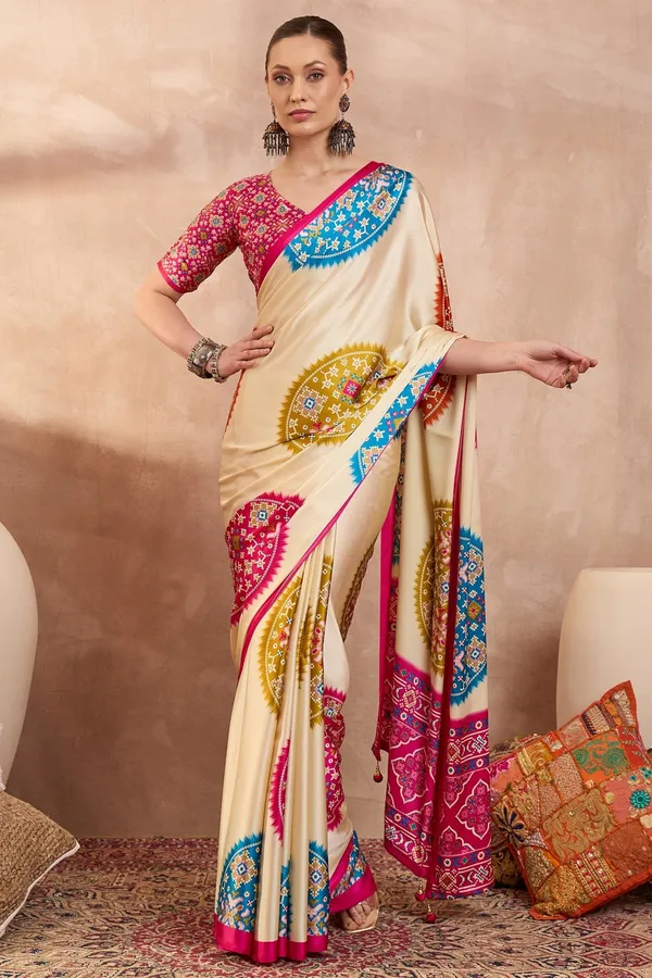 New_Semi_Pink_Gajji_Bandhej_New_Super_Lagdi_Pure_Gajji_Soft_Silk_Saree