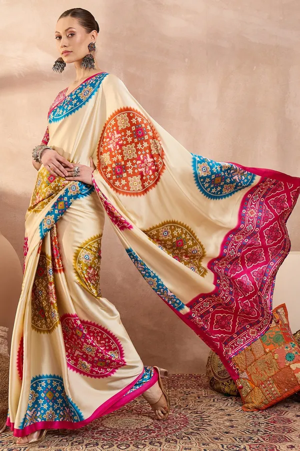 New_Semi_Pink_Gajji_Bandhej_New_Super_Lagdi_Pure_Gajji_Soft_Silk_Saree