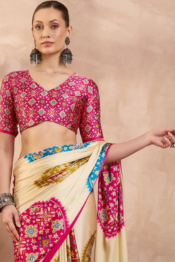 New_Semi_Pink_Gajji_Bandhej_New_Super_Lagdi_Pure_Gajji_Soft_Silk_Saree