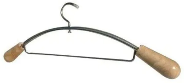 Teak_Wood_And_Stainless_Steel_Premium_Hanger_For_Wardrobe_(PACK_OF_6)