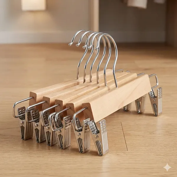 Teak_Wood_Premium_Hanger_For_Wardrobe_(PACK_OF_6)