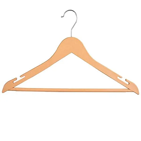Teak_Wood_Premium_Hanger_For_Wardrobe_(PACK_OF_6)