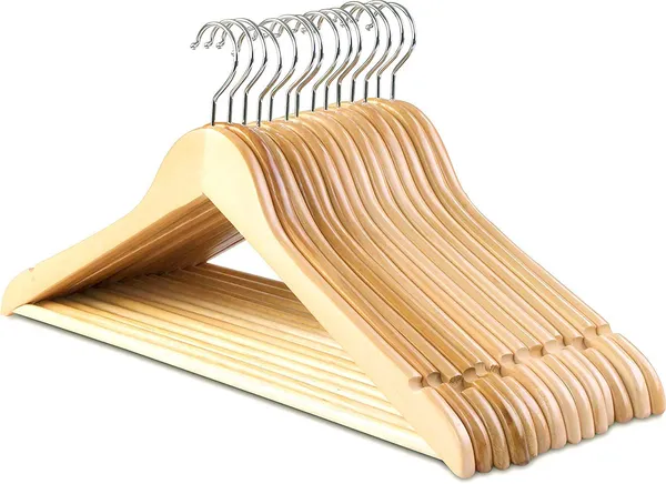 Teak_Wood_Premium_Hanger_For_Wardrobe_(PACK_OF_6)