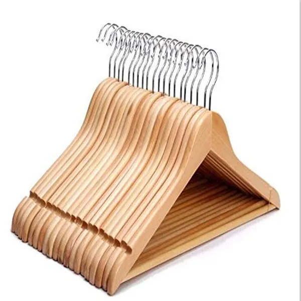 Teak_Wood_Premium_Hanger_For_Wardrobe_(PACK_OF_6)
