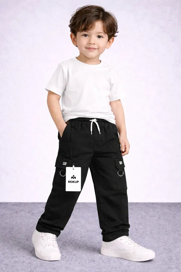 Woxaa_Boys_&_Girls_Cargo_Pants