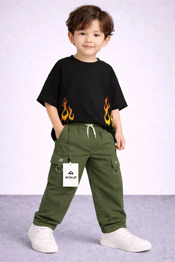 Woxaa_Boys_&_Girls_Cargo_Pants