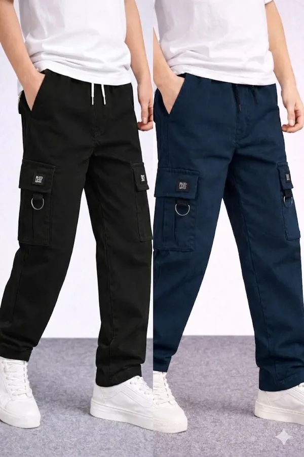 Woxaa_Boys_&_Girls_Cargo_Pants