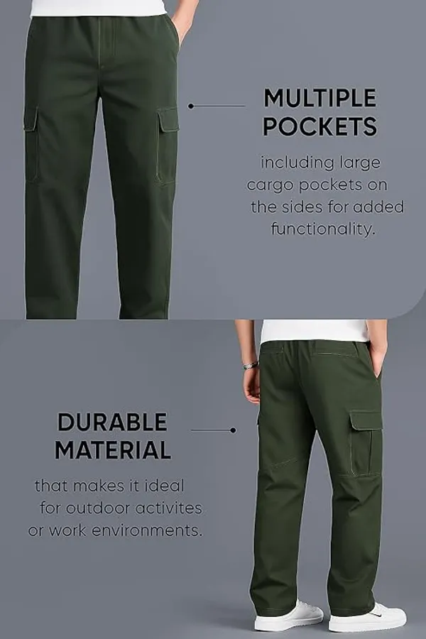 Green_Cotton_Cargo_Pant_For_Men