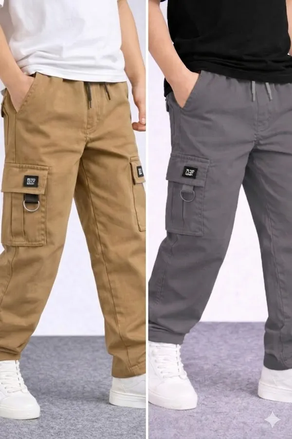 Woxaa_Baby_Boys_&_Baby_Girls_Cargo_Pants_Pack_of_2