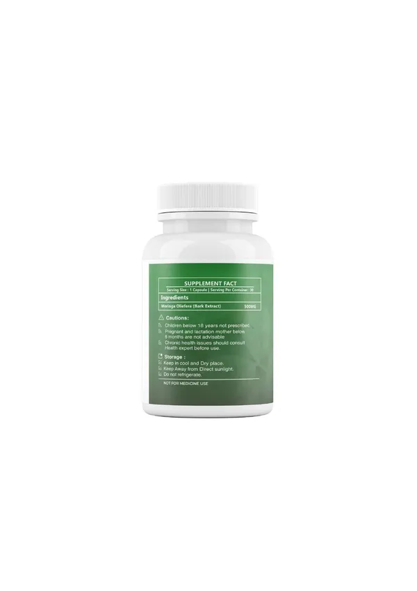Moringa_Capsule_-_Natural_Health_Supplement_(30_Capsules,_500Mg)