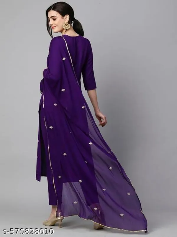Purple_Cotton_Premium_Kurta_Set_For_Women