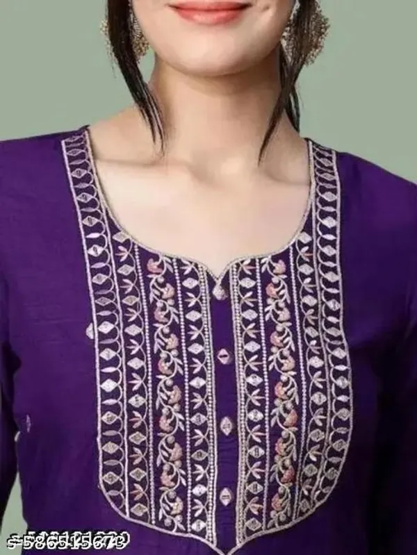 Purple_Cotton_Premium_Kurta_Set_For_Women