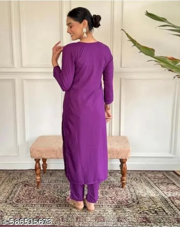 Purple_Cotton_Premium_Kurta_Set_For_Women