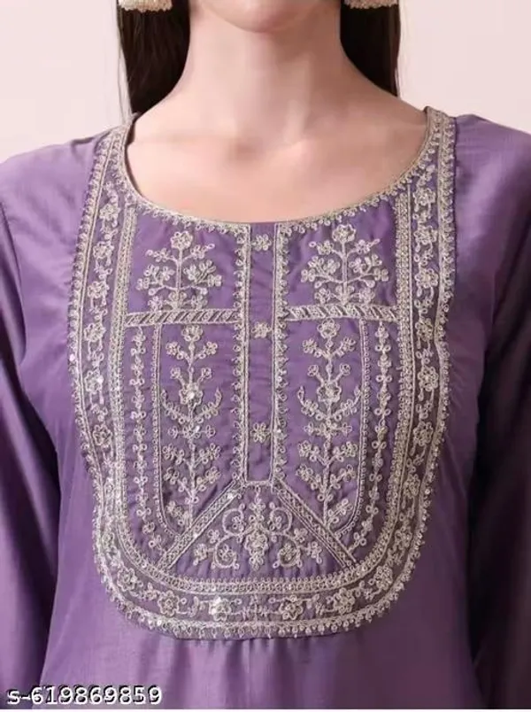Lavender_Cotton_Premium_Kurta_Set_For_Women