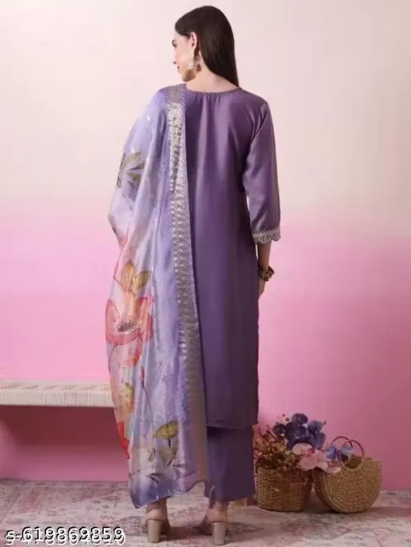 Lavender_Cotton_Premium_Kurta_Set_For_Women