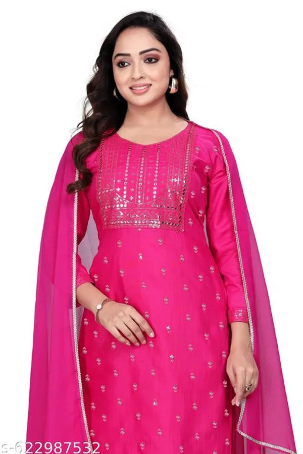 Pink_Cotton_Premium_Kurta_Set_For_Women