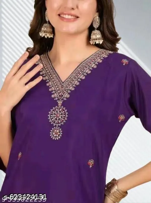 Purple_Cotton_Premium_Kurta_Set_For_Women