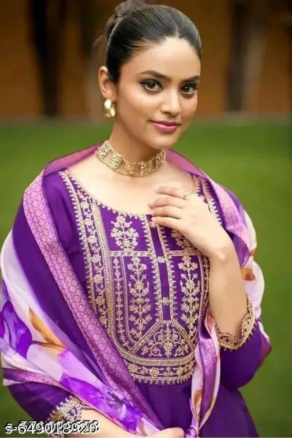 Purple_Cotton_Premium_Kurta_Set_For_Women