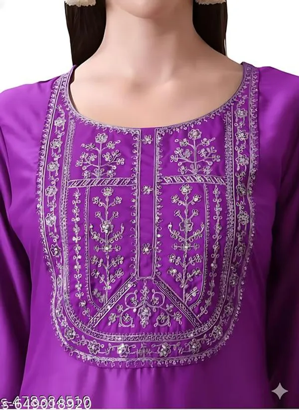 Purple_Cotton_Premium_Kurta_Set_For_Women