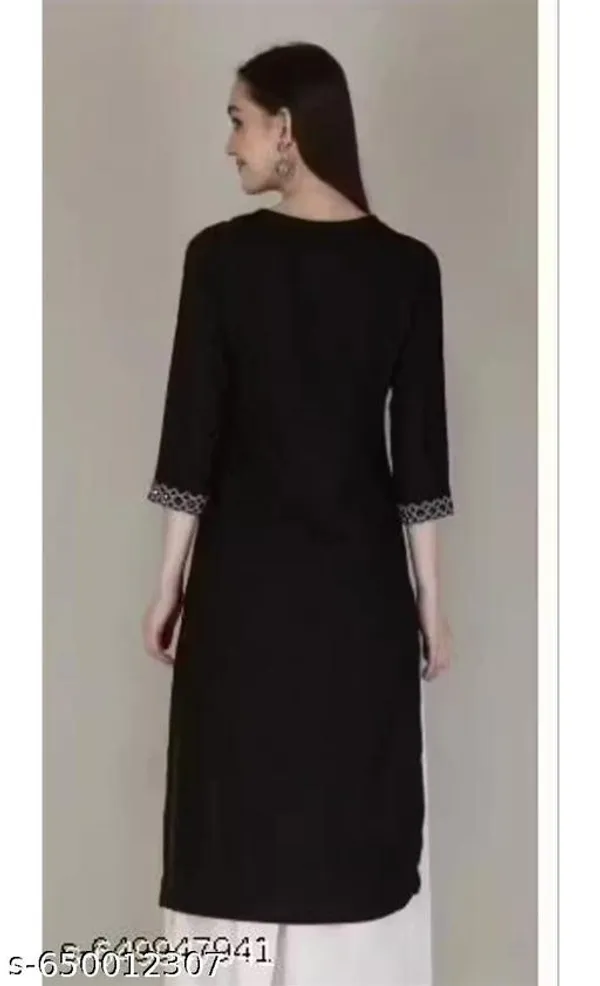 Black_Cotton_Premium_Kurta_Set_For_Women