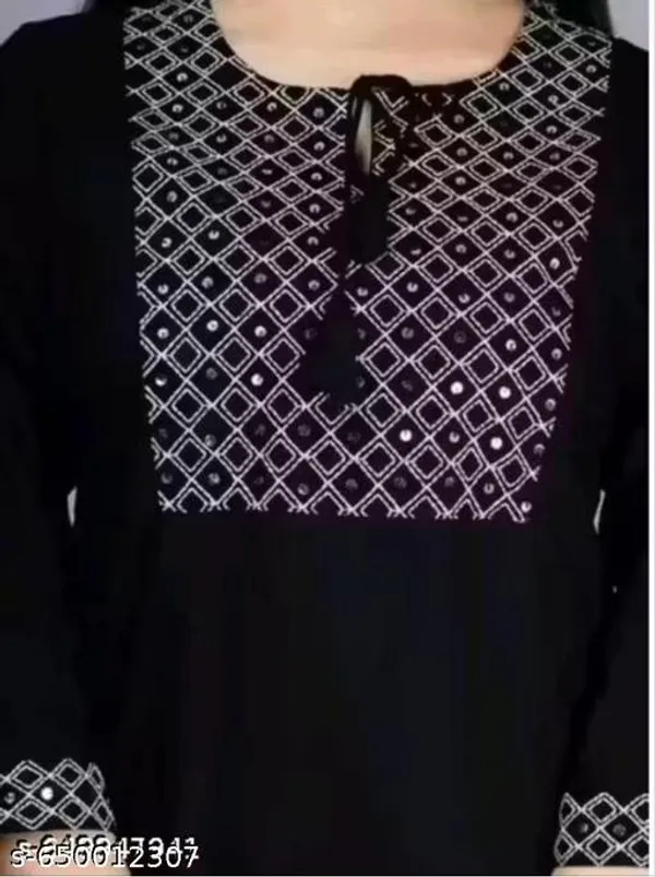 Black_Cotton_Premium_Kurta_Set_For_Women