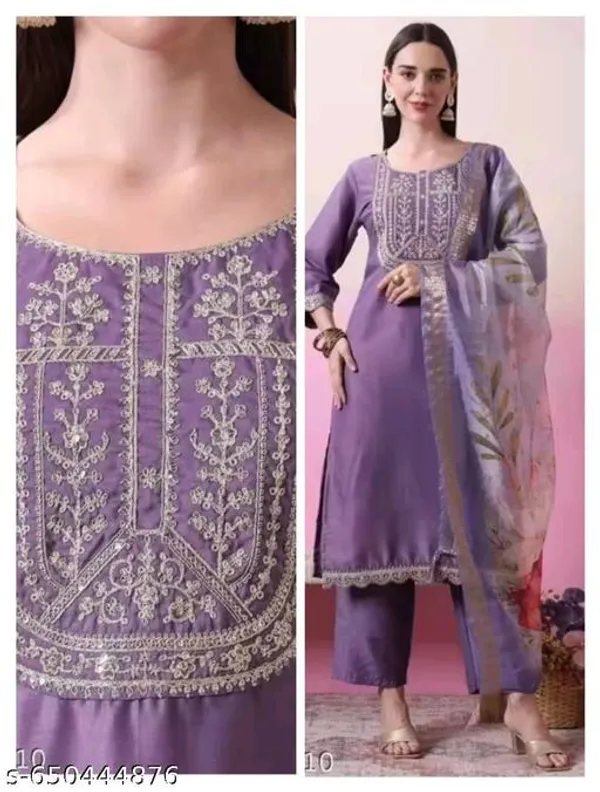 Purple_Cotton_Premium_Kurta_Set_For_Women