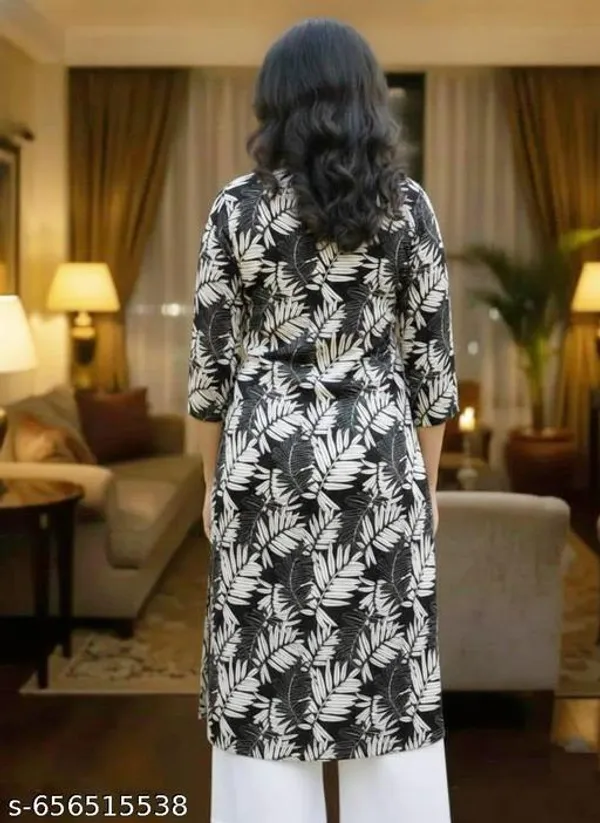 Black_And_White_Cotton_Premium_Kurta_Set_For_Women