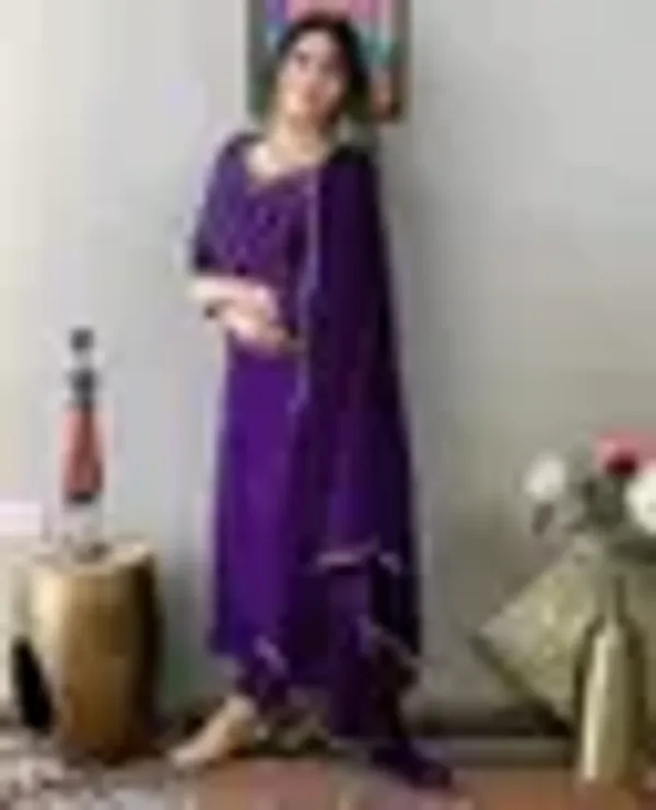 Purple_Cotton_Premium_Kurta_Set_For_Women