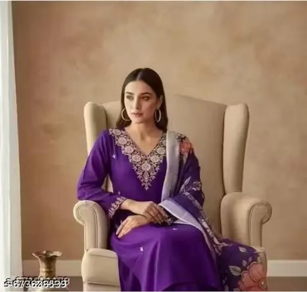 Purple_Cotton_Premium_Kurta_Set_For_Women