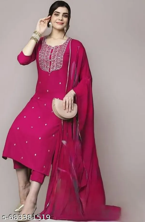 Maroon_Cotton_Premium_Kurta_Set_For_Women