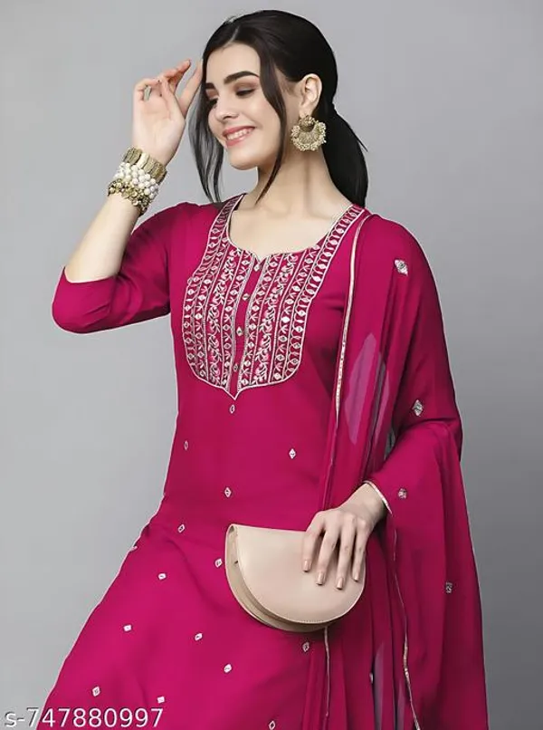 Pink_Cotton_Premium_Kurta_Set_For_Women