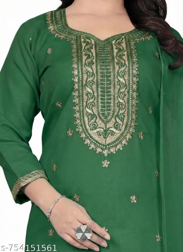 Green_Cotton_Premium_Kurta_Set_For_Women