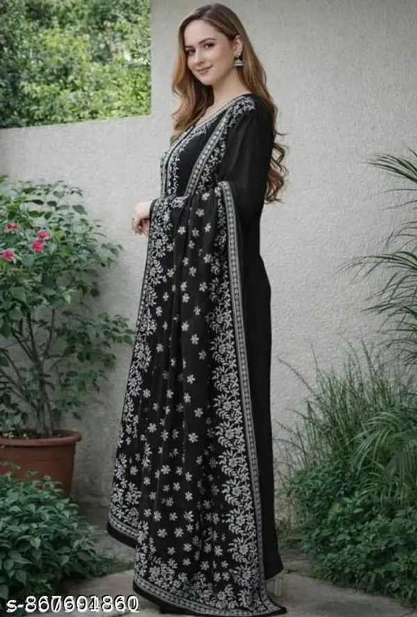 Black_Cotton_Premium_Kurta_Set_For_Women