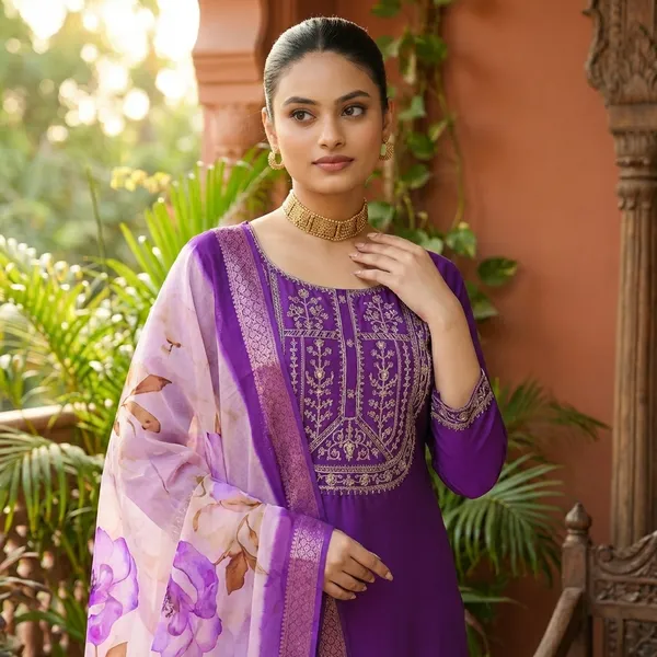 Purple_Cotton_Premium_Kurta_Set_For_Women