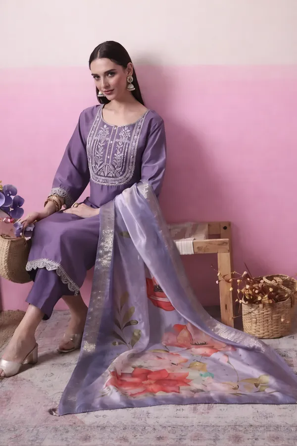 Purple_Cotton_Premium_Kurta_Set_For_Women