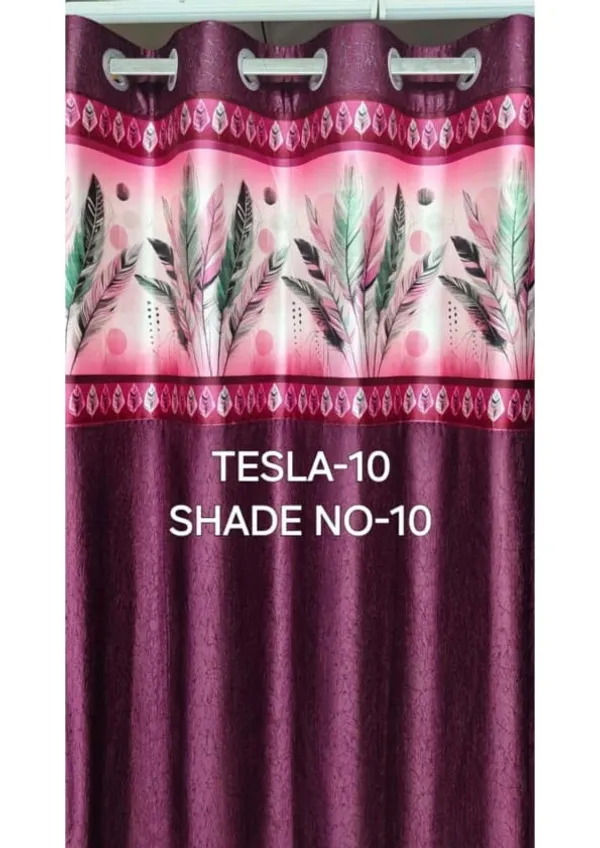 Polyester_Decorative_Floral_Feather_Print_Eyelet_Curtain