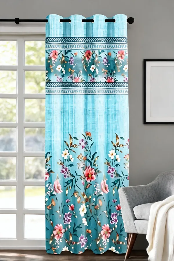 Polyester_Decorative_Floral_Print_Window_Curtain