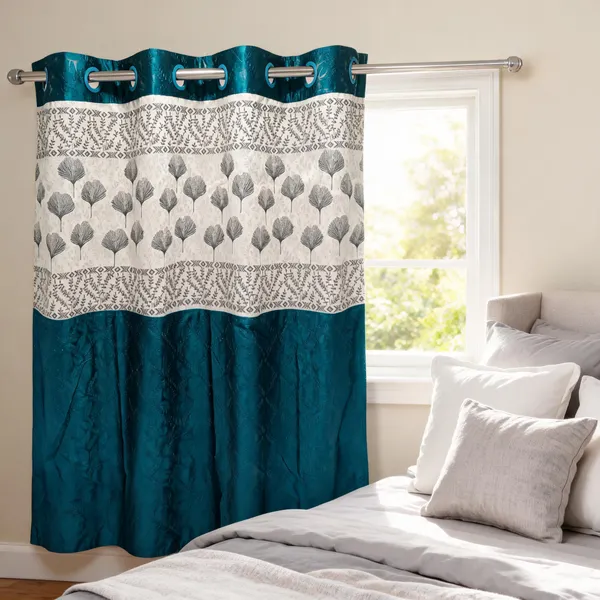 Polyester_Decorative_Botanical_Print_Eyelet_Curtain