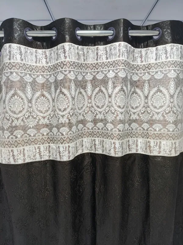 Polyester_Jacquard_Floral_Geometric_Pattern_Window_Curtain