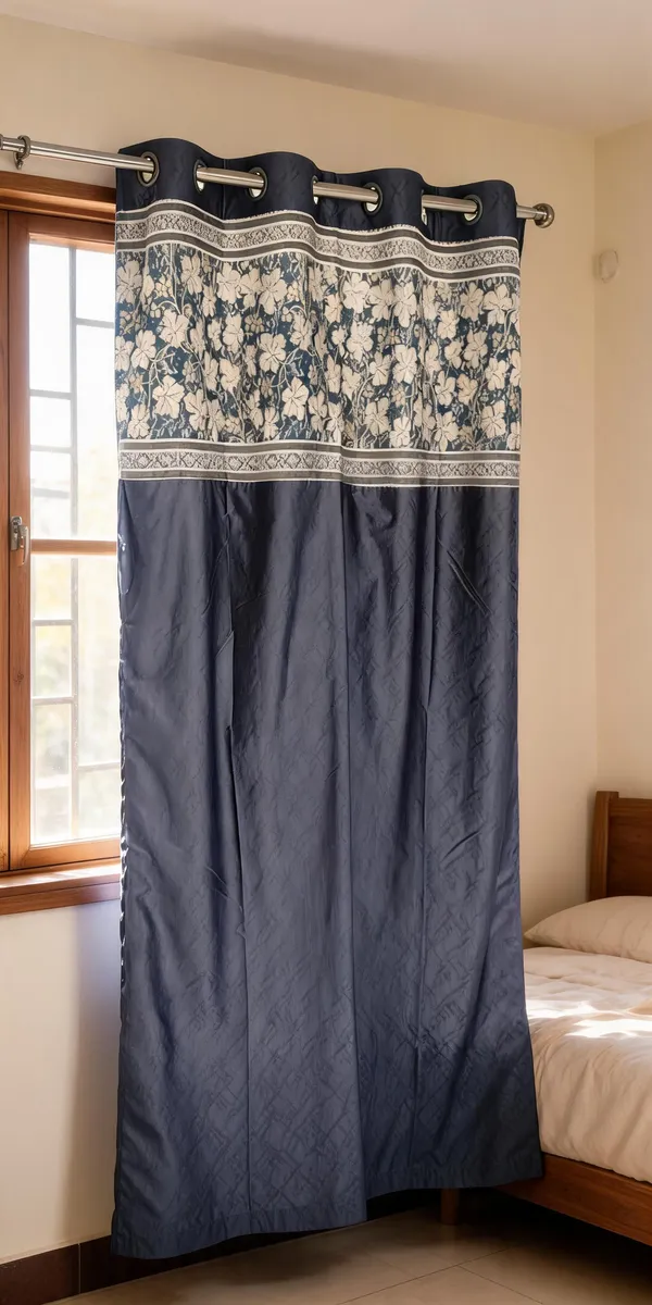 Polyester_Classic_Floral_Print_Eyelet_Curtain