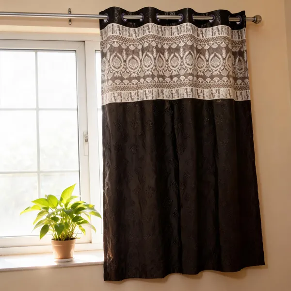 Polyester_Jacquard_Floral_Geometric_Pattern_Window_Curtain