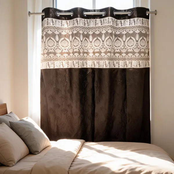 Polyester_Jacquard_Floral_Geometric_Pattern_Window_Curtain