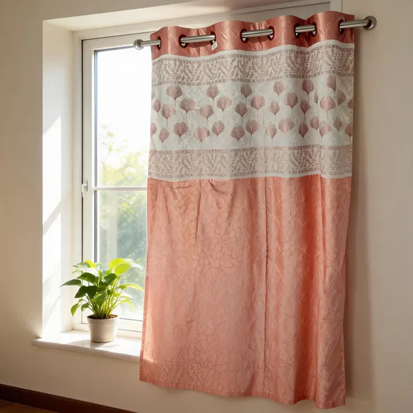 Polyester_Pink_Floral_Botanical_Print_Eyelet_Curtain