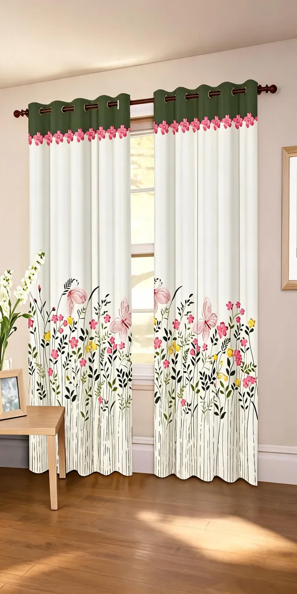 Polyester_Multicolour_Floral_Print_Window_Curtain